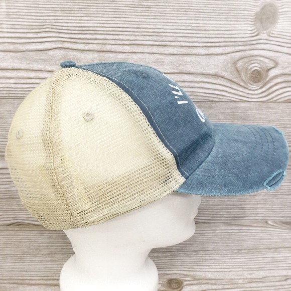 I'LL BRING THE CAMERAS DISTRESSED SNAPBACK MESH CURVE BASEBALL HAT CAP - Picture 7 of 10